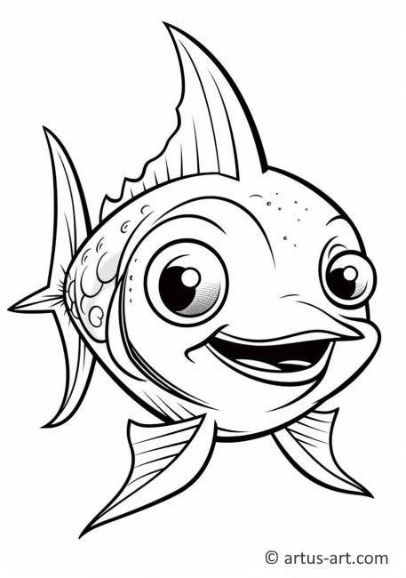 Awesome Swordfish Coloring Page